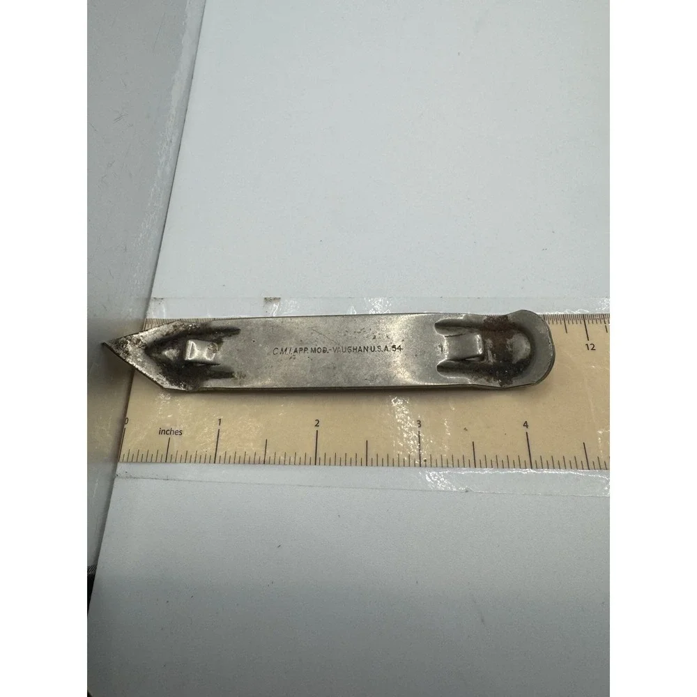 Quick and Easy Metal Bottle Can Opener Bar Advertisement Collectible